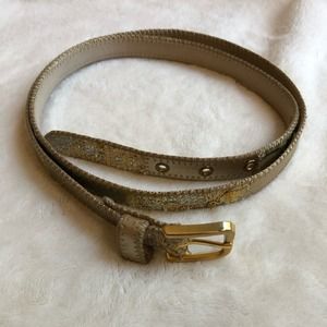 Elite Gold Metallic Belt